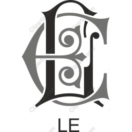 Stylish Monogram - B & L