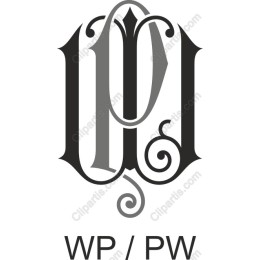 Elegant WP/PW Monogram