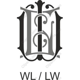Elegant WL/LW Monogram