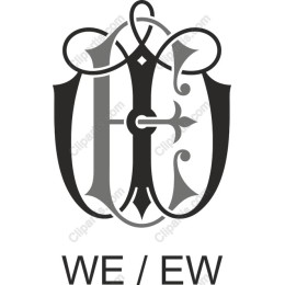 Elegant WE / EW Monogram