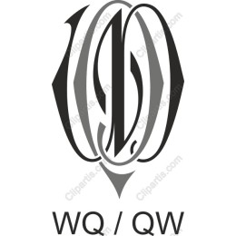Elegant WQ/QW Monogram