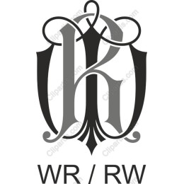 Elegant WR/RW Monogram