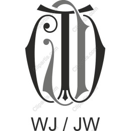Elegant WJ/JW Intertwined Emblem