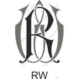 Elegant RW Monogram