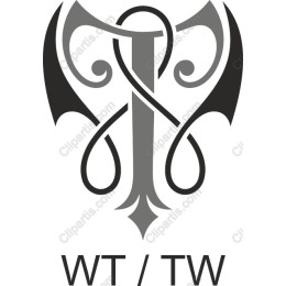 Elegant WT/TW Monogram