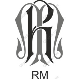 Elegant Monogram - Initials RM
