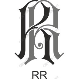 Elegant Intertwined Monogram - A & R