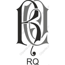 Elegant Monogram P & R