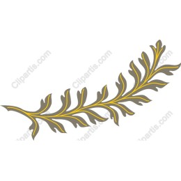 Stylized Leaf Branch