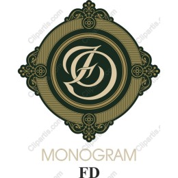 Elegant FD Monogram