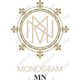 Elegant Monogram MN