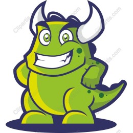 Charming Cartoon Dinosaur