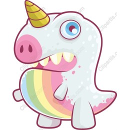 Whimsical Unicorn Monster