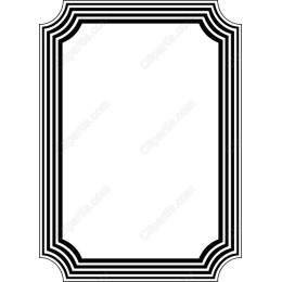 Stylish Black and White Decorative Frame