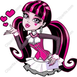 Charming Pink and Black Character