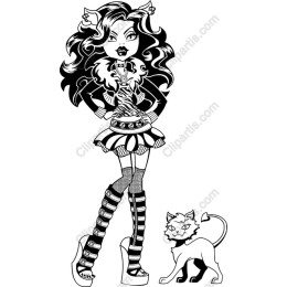 Chic Character with Cat
