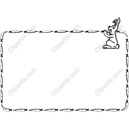 Charming Rabbit and Carrot Border