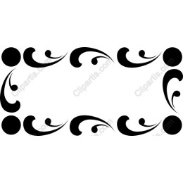 Elegant Swirl Decorative Frame