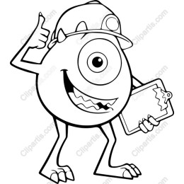 Playful Cartoon Monster