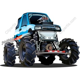 Dynamic Monster Truck in and