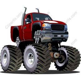 Red Monster Truck