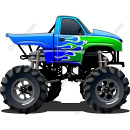Vibrant Monster Truck