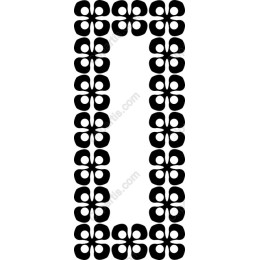 Elegant Black Flower Border