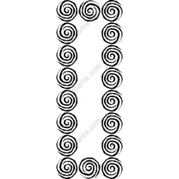 Whimsical Spiral Border