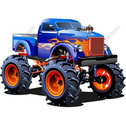 Vibrant Monster Truck