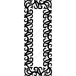 Elegant Intricate Floral Border Frame