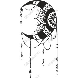Mandala Crescent Moon
