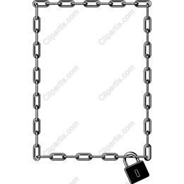 Chain Border with Padlock