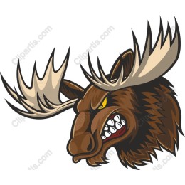 Angry Moose Head