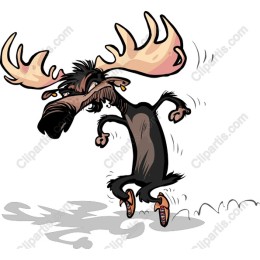 Dancing Moose Cartoon