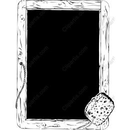 Rustic Chalkboard with Sponge Frame