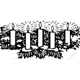 Five Candles and Foliage