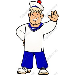Cheerful Sailor Character