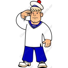 Cheerful Cartoon Sailor