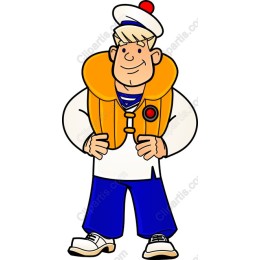 Cheerful Sailor Character