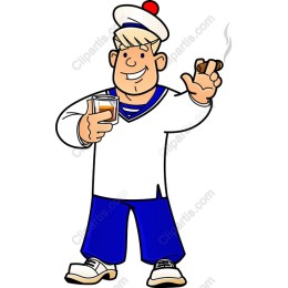 Cheerful Sailor Character