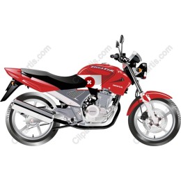Red Honda Motorcycle