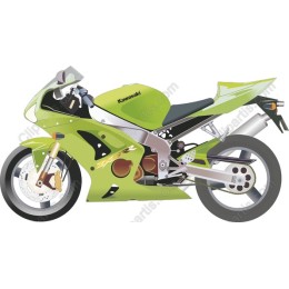Kawasaki Motorcycle - Vibrant Green
