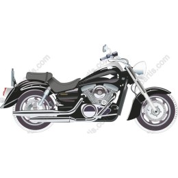 Classic Black Motorcycle