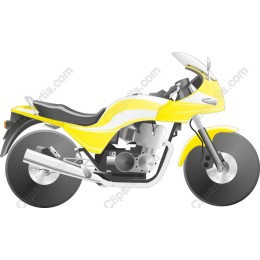 Stylish Yellow Motorcycle