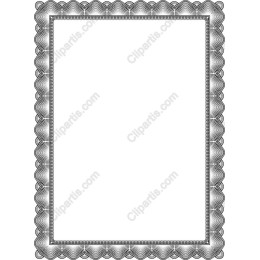 Elegant Black and White Decorative Border