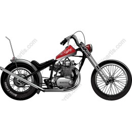 Vintage Chopper Motorcycle