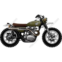 Vintage Enduro Motorcycle