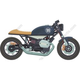 Retro Custom Motorcycle