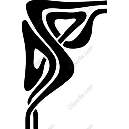 Abstract Flow Black and White