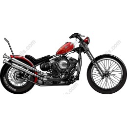 Classic Chopper Motorcycle